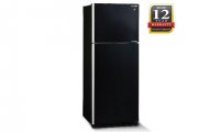 Sharp 480L 2 Door Pelican Refrigerator (Black Glass) [SJP598GK]