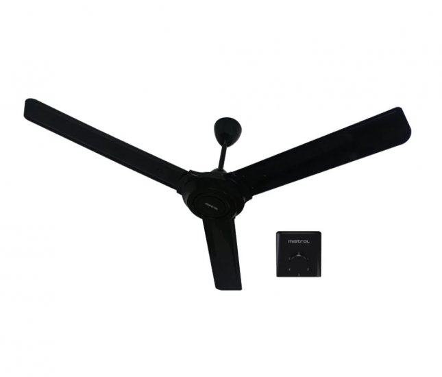 Mistral 60" Ceiling Fan (Black) [MCF60TG] - Click Image to Close