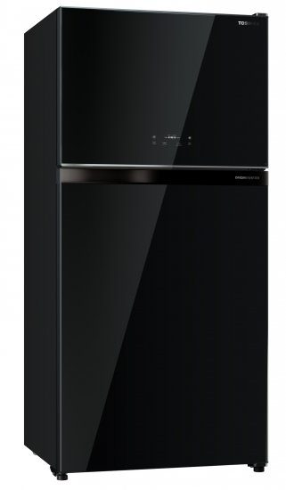 Toshiba 610L 2 Door Fridge [GR-RT735WE-PGY(XK)] Black Glass - Click Image to Close