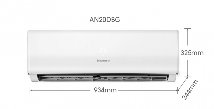 Hisense 2.0HP R32 Standard Non-Inverter Air Con (DB) [AN20DBG] - Click Image to Close