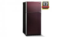 Sharp 480L 2 Door Pelican Refrigerator (Maroon Glass) [SJP598GM]