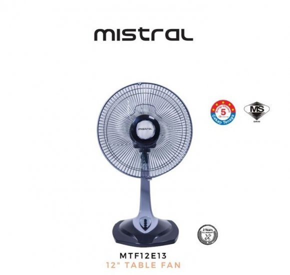 Mistral 12" Table Fan [MTF12E13] - Click Image to Close