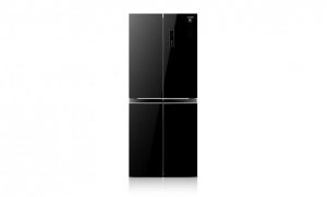 Sharp Black Glass 4 Door Avance Refrigerator 480L [SJF489GK]