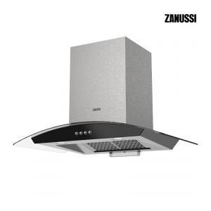 Zanussi 90cm Chimney Curved Glass Hood 1200m³/Hr [ZHC9781X]