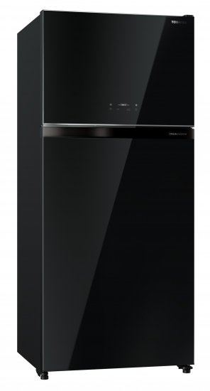 Toshiba 661L 2 Door Fridge [GR-RT835WE-PGY(XK)] Black Glass - Click Image to Close