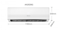 Hisense 2.5HP R32 Standard Non-Inverter Air Con (DB) [AN25DBG]