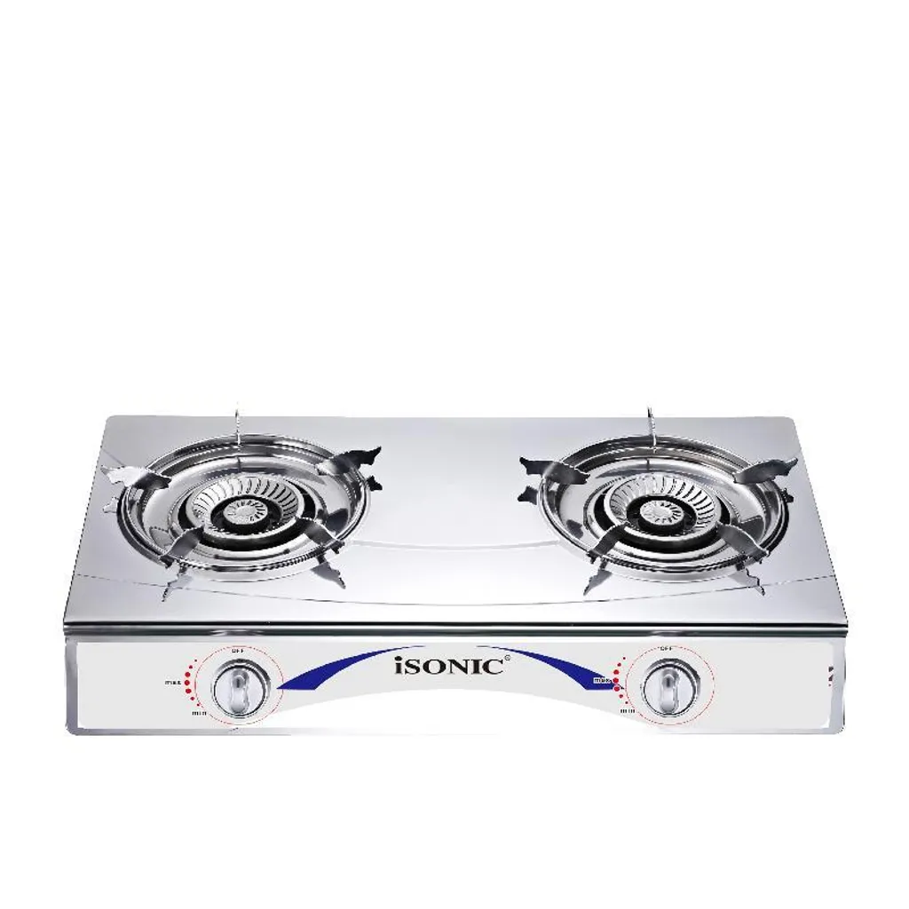 iSONIC Stainless Steel Gas Stove (2 Burners) [IGB-227SS]