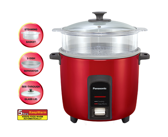 Panasonic 2.2L Rice Cooker with Steamer [SR-Y22FGJ]