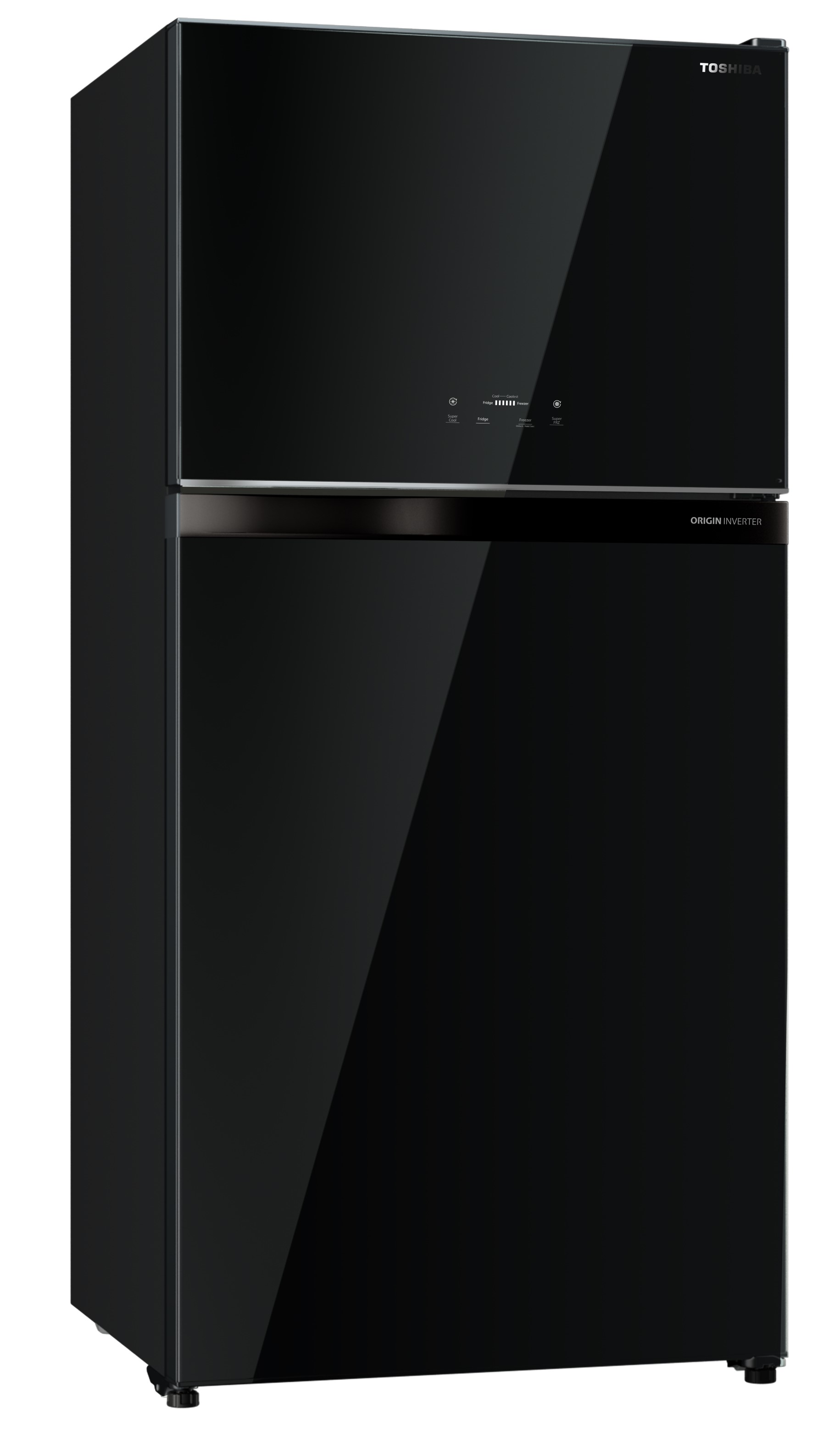 Toshiba 610L 2 Door Fridge [GR-RT735WE-PGY(XK)] Black Glass